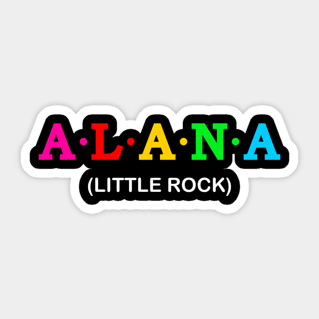 Alana - Little Rock Sticker by Koolstudio